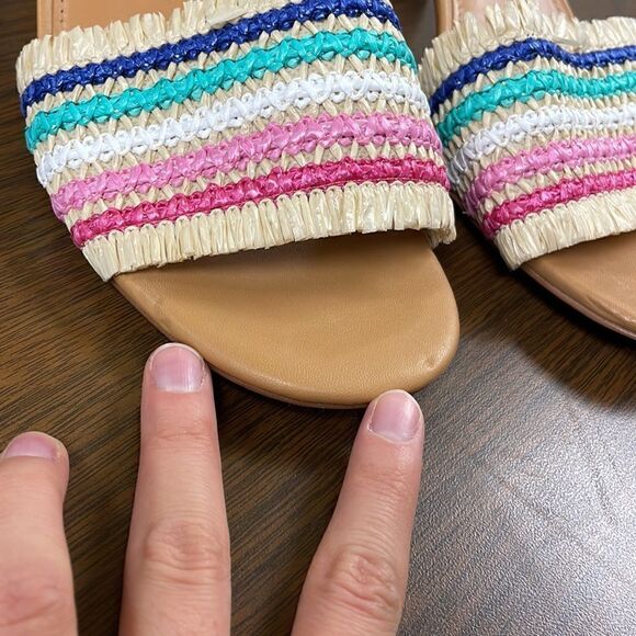 J. Crew Faux-raffia heeled sandals* - Picture 5 of 7